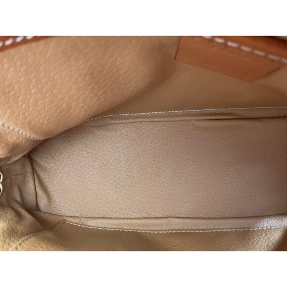 Celine Macadam Monogram Logo Pattern Small Vintage Clutch Bag Brown Leather - Picture 9 of 9